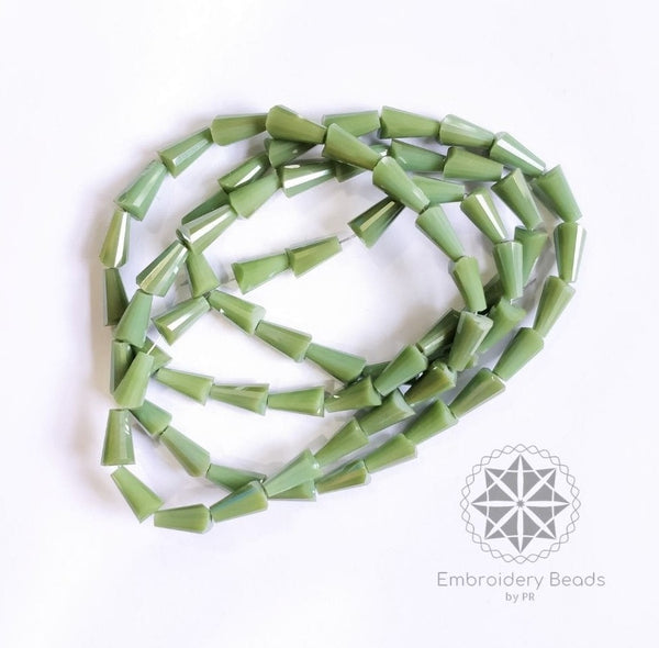 Cone Beads Matt Green