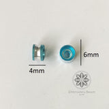 Ring Shape Cylindrical Beads Blue